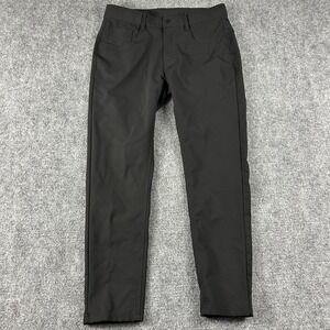 U-510 Pants Mens 31x27 Black Chino 5 Pocket Straight Leg Casual Everyday
